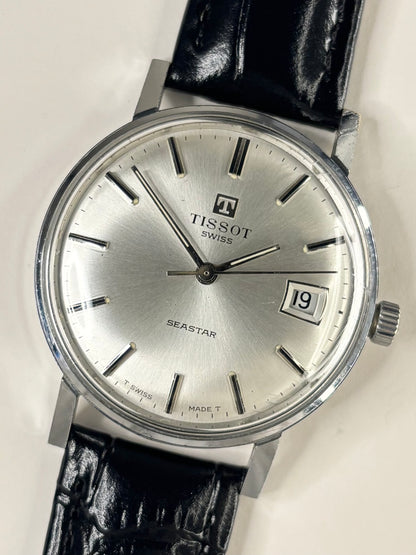 TISSOT Seastar Vintage 1970’s *FULL SET* Men’s Manual Date Silver Dress Watch - 42520