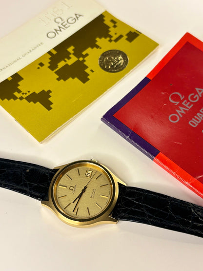 Omega De Ville *WITH PAPERS* Vintage 1970’s Men’s Quartz Gold Dress Watch - 192.