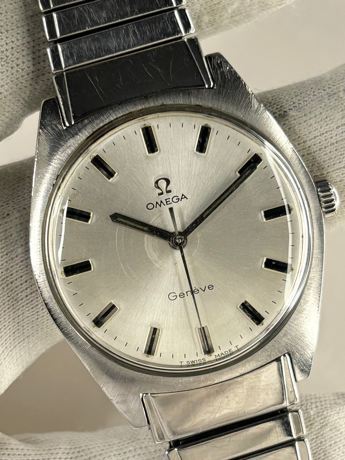 OMEGA Geneve Vintage *+BOX* 1960’s Men’s Manual Silver Watch - 135.041