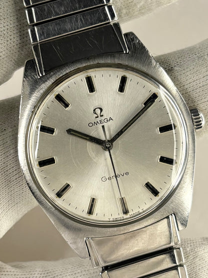 OMEGA Geneve Vintage *+BOX* 1960’s Men’s Manual Silver Watch - 135.041