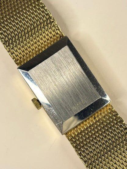 ROTARY Ladies Vintage 1970’s Linen Dial Manual Gold Watch