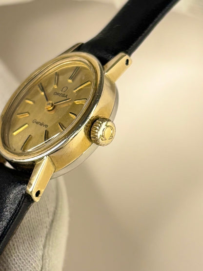 OMEGA Geneve Ladies Vintage 1960’s Manual Gold Oval Dress Watch