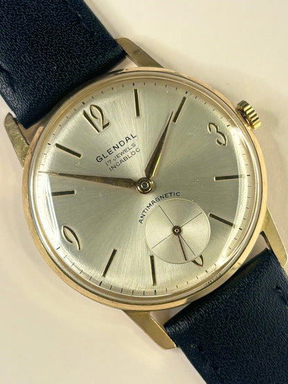 GLENDAL Vintage 1960’s Men’s Manual Sub-Seconds Gold Dress Watch