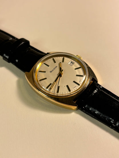 Bulova Gold Plated 1970’s Manual Date Watch 11 AOCD