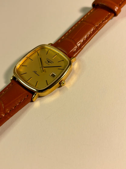 Longines Présence Gold Plated Quartz Date Watch L156.4