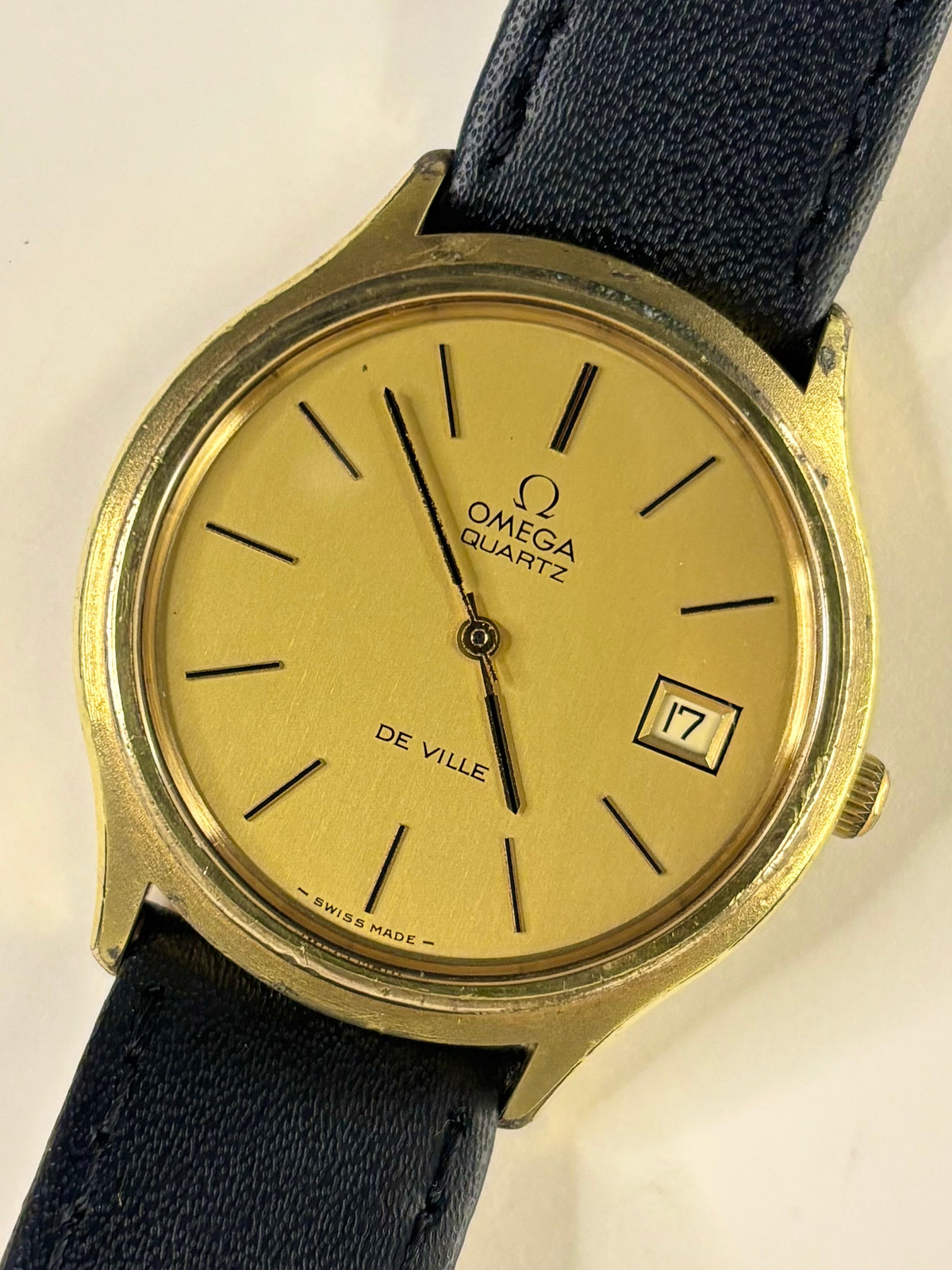 OMEGA De Ville Vintage 1970’s Men’s Date Gold Dress Watch