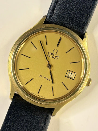 OMEGA De Ville Vintage 1970’s Men’s Date Gold Dress Watch