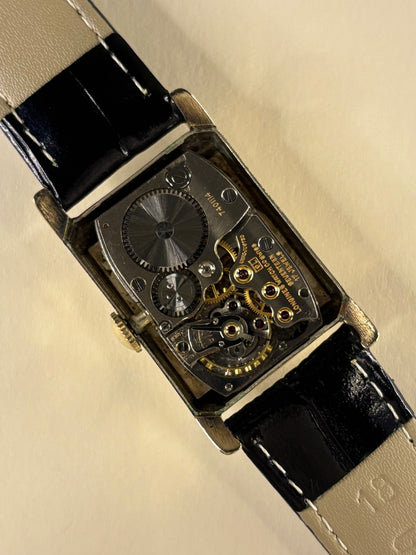 Longines 10K Gold Filled Mens Vintage 1940’s Tank Watch - Cal. 9L