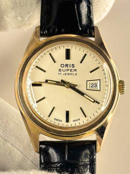 ORIS Super Vintage 1970’s Men’s Manual Date Gold Dress Watch