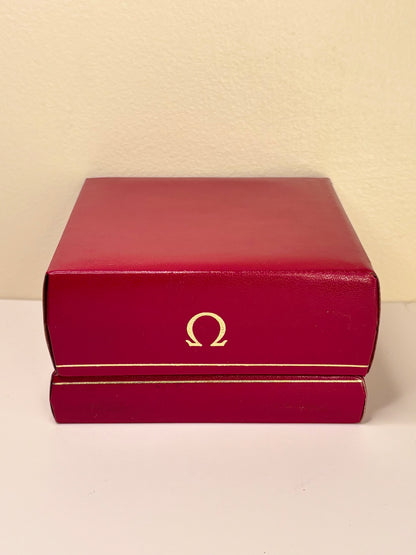 OMEGA Geneve Vintage *+BOX* 1970’s Men’s Manual Date Gold Bracelet Watch - 136.0103