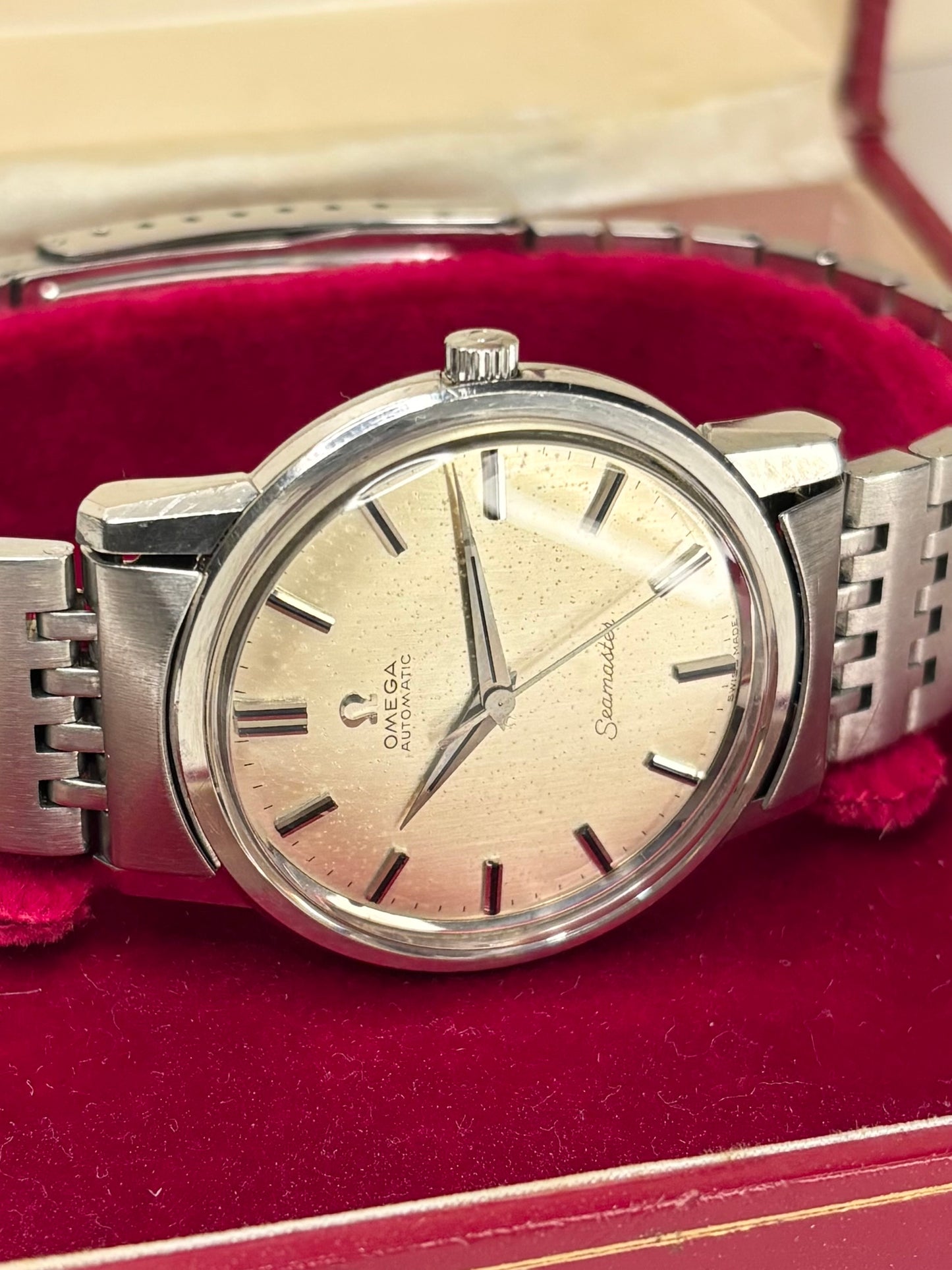 OMEGA Seamaster Vintage *+BOX* 1960’s Men’s Automatic Silver Watch - 165.003
