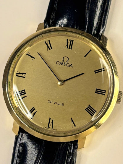 OMEGA De Ville Vintage 1970’s Men’s Manual Gold Dress Watch - 111.077