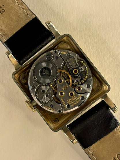 Longines 10K Gold Filled Vintage 1940’s Men’s Square Manual Watch - 23Z
