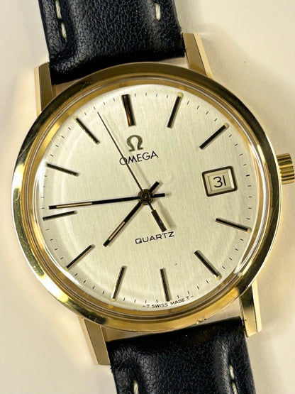 OMEGA Vintage 1970’s Men’s Date Gold Dress Watch - 196.0160