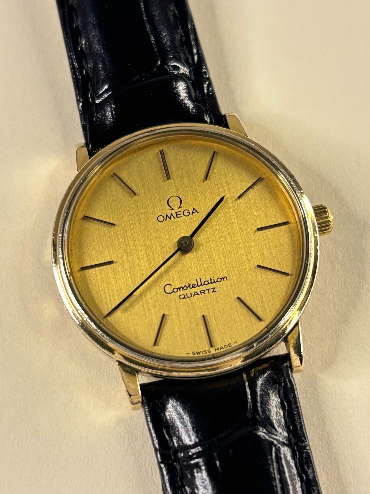 Omega Constellation Vintage 1970’s Men’s Gold Quartz Dress Watch - 191.032