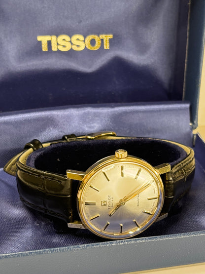 TISSOT Seastar *+BOX* Vintage 1970’s Men’s Manual Gold Dress Watch - 41520