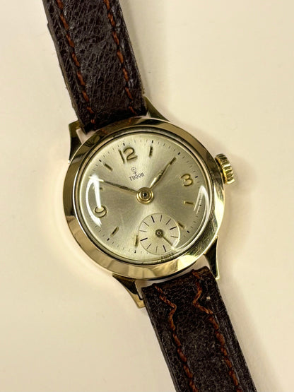 Tudor 1957 ladies watch powered by Swiss manual wind movement with refined craftsmanship