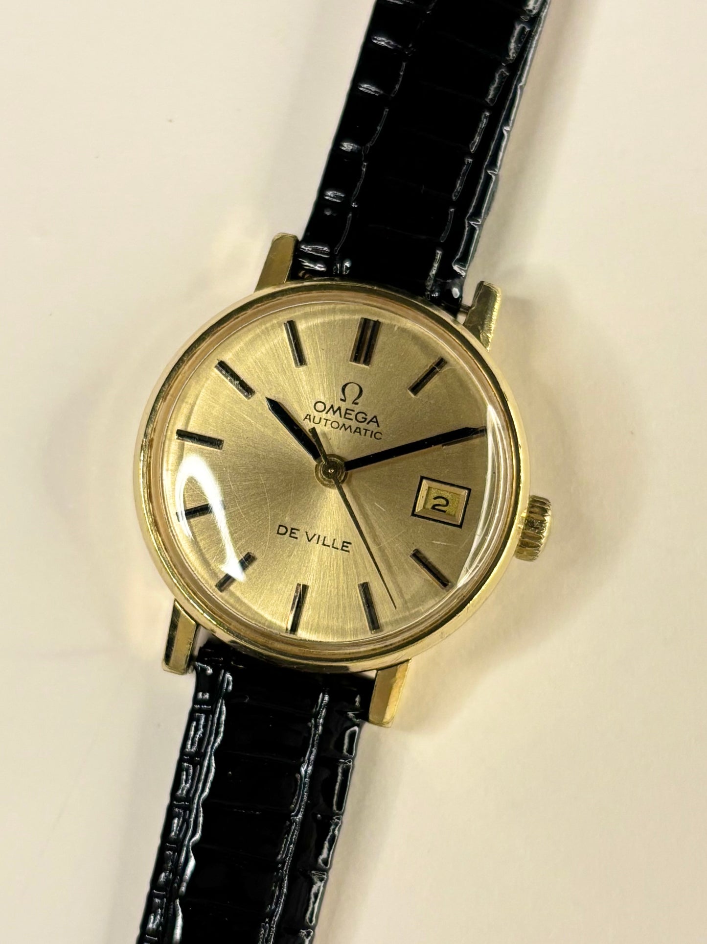 OMEGA De Ville Ladies Vintage 1970’s Automatic Date Gold Dress Watch - 562.0018