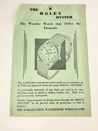 ROLEX Oyster Speedking *+BOX&PAPERS* Vintage 1950’s Men’s Manual Silver Dress Watch - 5056