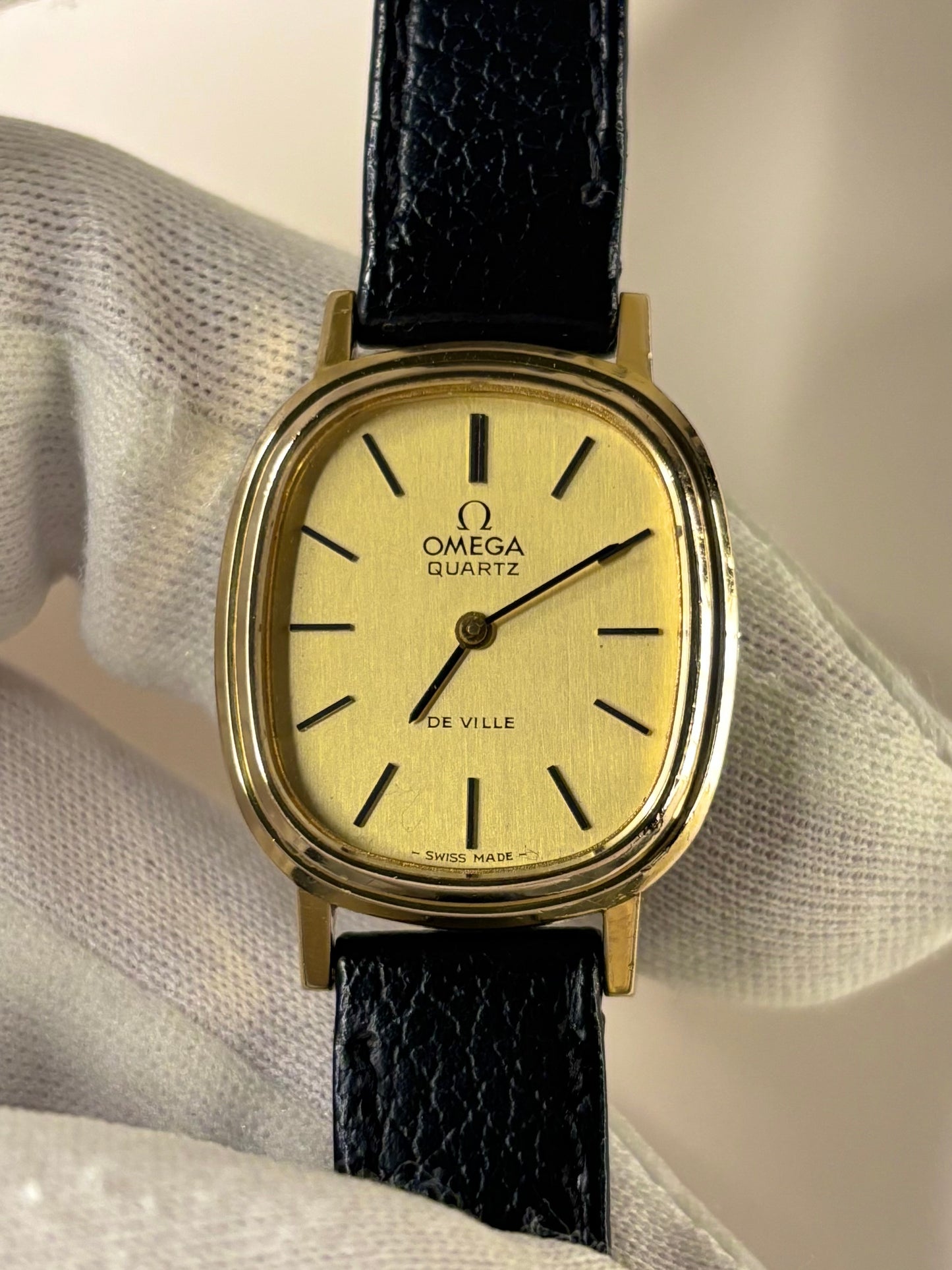 Omega De Ville Ladies Vintage 1980’s Gold Quartz Watch - 591.0021