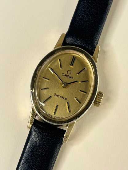 OMEGA Geneve Ladies Vintage 1960’s Manual Gold Oval Dress Watch