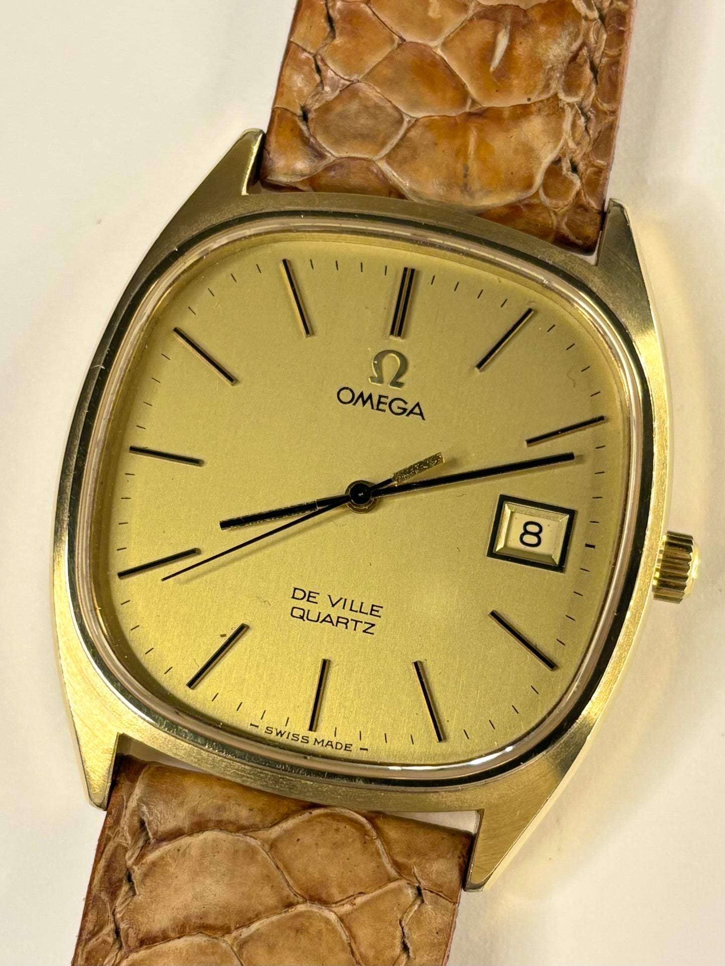 OMEGA De Ville Vintage 1970’s Men’s Date Gold Dress Watch - 192.0034