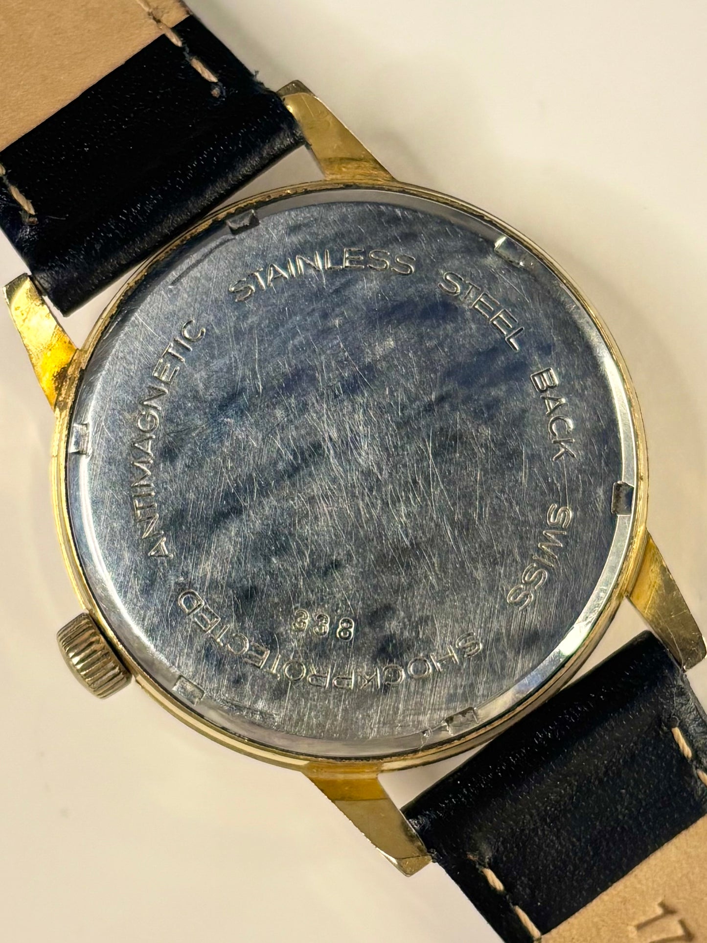 J W BENSON Vintage 1970’s Men’s Manual Gold Dress Watch