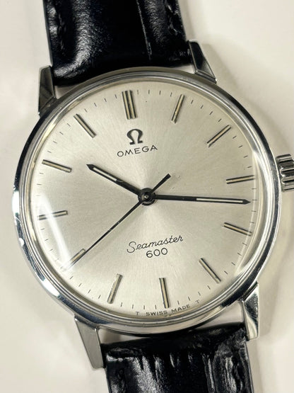 Close-up of Omega Seamaster 600 Cal. 601 movement vintage watch