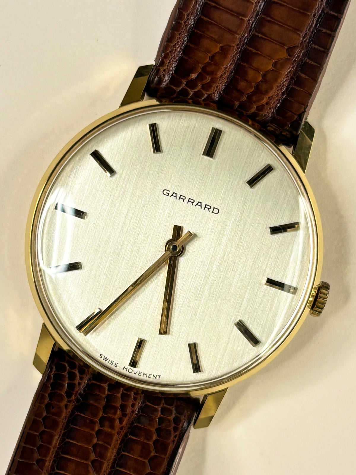 GARRARD Vintage 1970’s *+BOX* Men’s Manual Gold Dress Watch