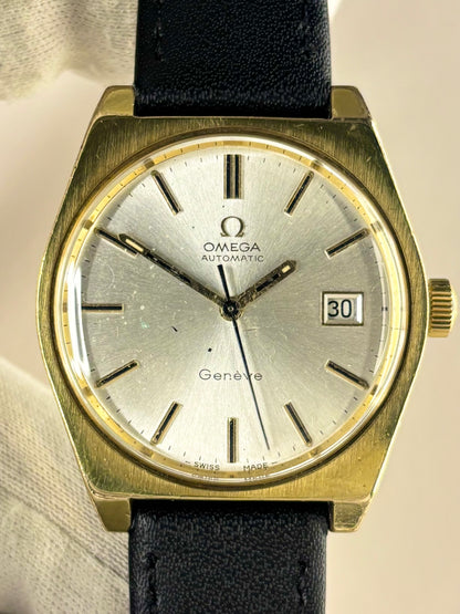 OMEGA Geneve Vintage 1970’s Men’s Automatic Date Gold Dress Watch - 166.099