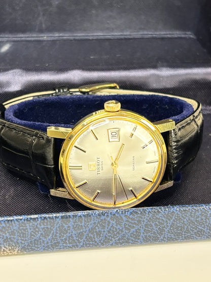 TISSOT Seastar Vintage 1960’s *+BOX* Men’s Manual Gold Dress Watch
