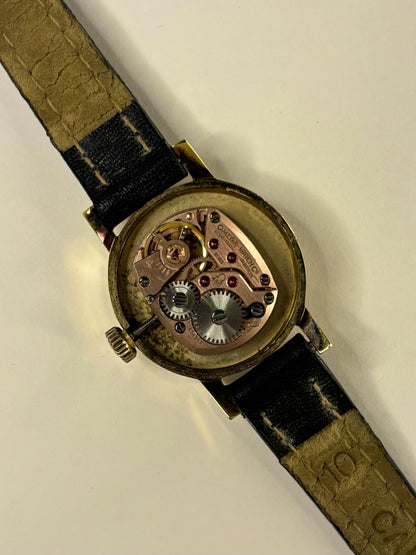 Detailed movement view of Omega Genève ladies Ref. 511.346 timekeeper calibre 485 manual