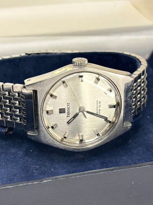 TISSOT Seastar PR 516 Vintage 1970’s *+BOX* Manual Mens Silver Watch