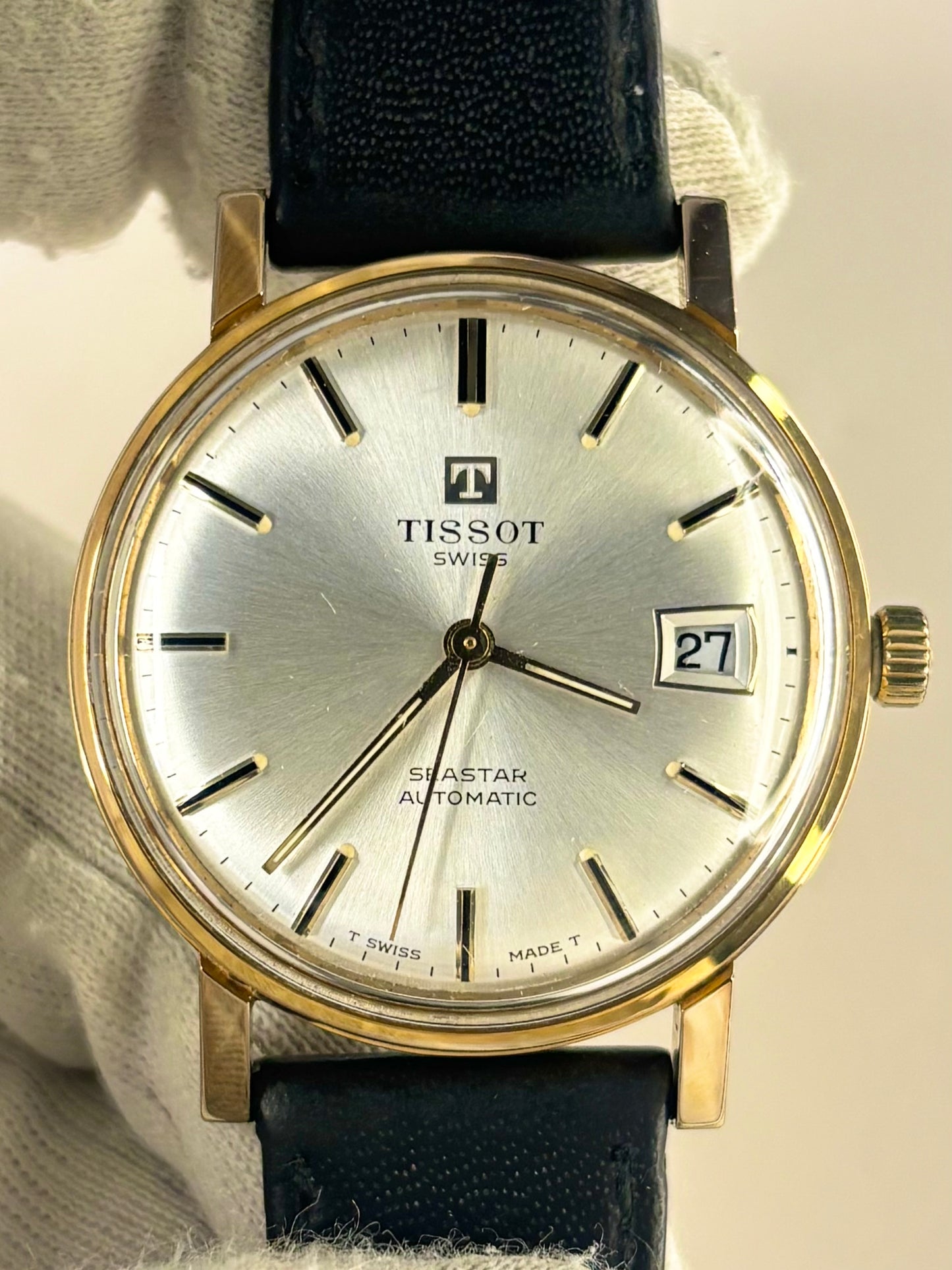 TISSOT Seastar Vintage 1970’s *+BOX&PAPERS* Men’s Automatic Gold Dress Watch