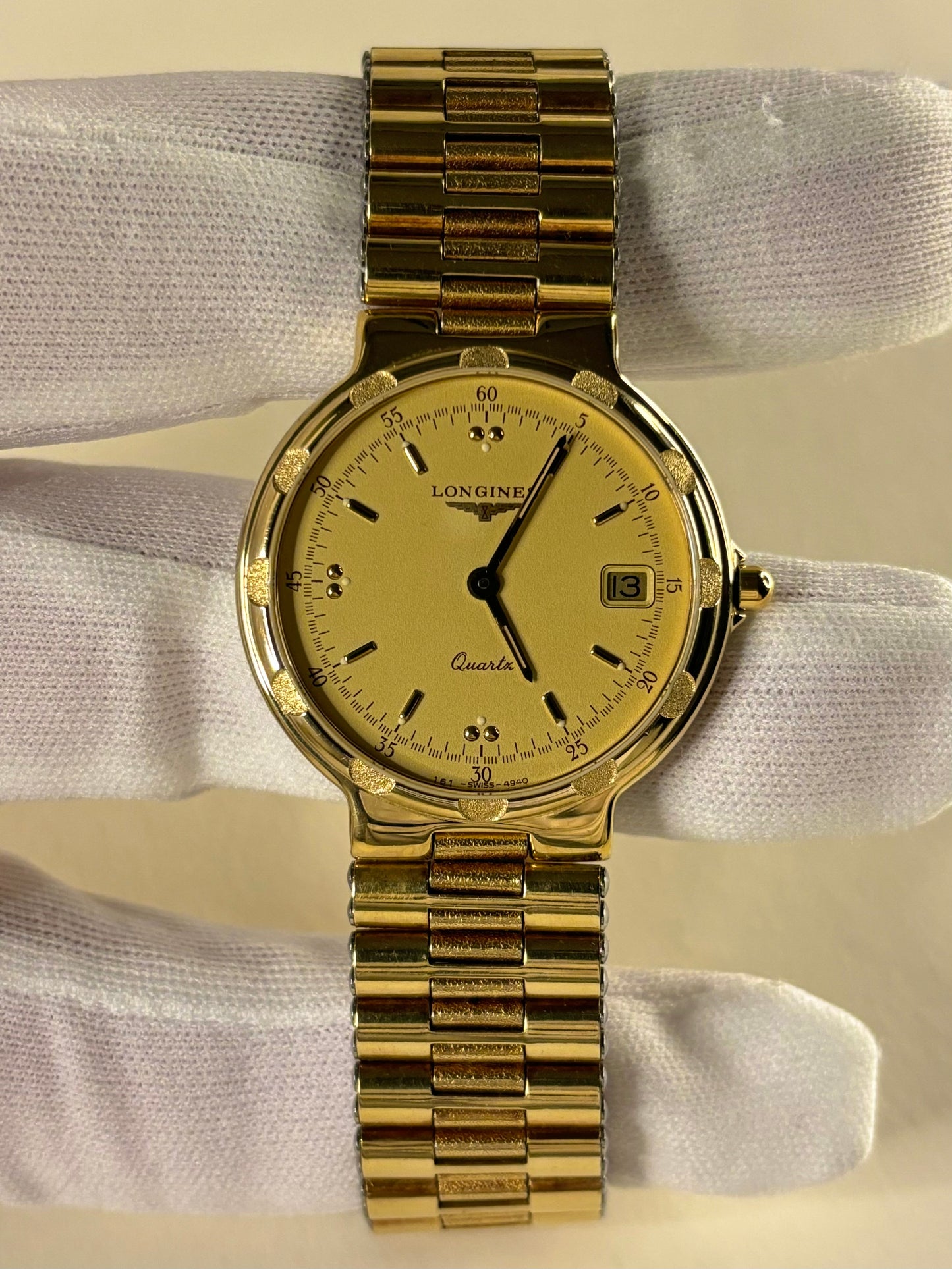 Longines Conquest Vintage 1990’s Men’s Quartz Gold Date Watch L161.4