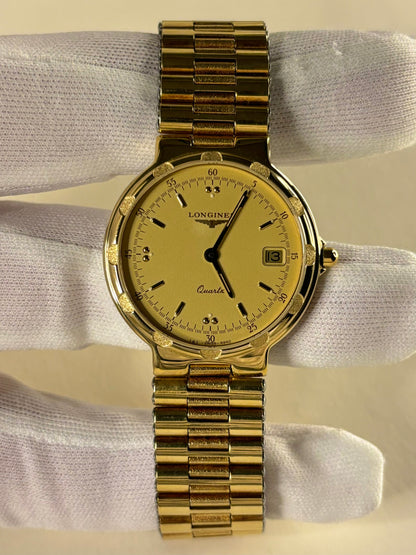 Longines Conquest Vintage 1990’s Men’s Quartz Gold Date Watch L161.4