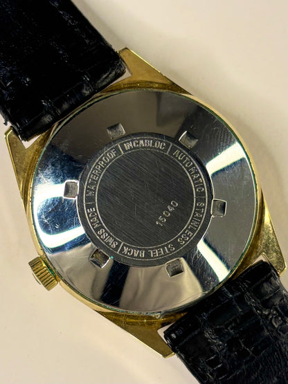 AVIA Vintage *+BOX* 1960’s Men’s Automatic Black Dial Gold Dress Watch