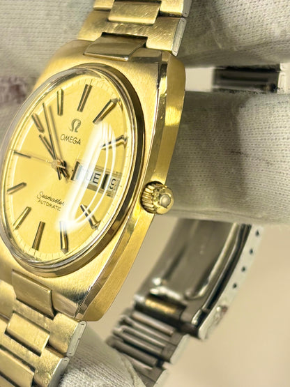 OMEGA Seamaster Vintage *+BOX* 1970’s Men’s Automatic Gold Watch - 166.0216