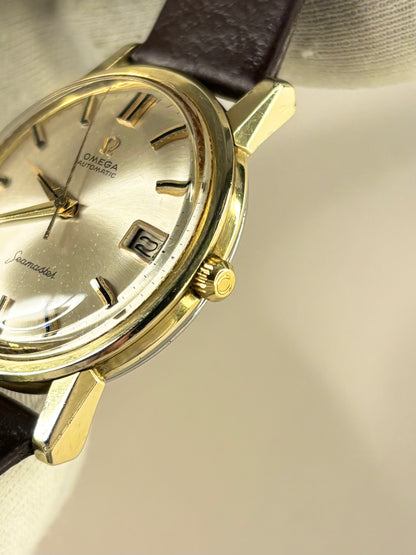 OMEGA Seamaster Vintage 1960’s Men’s Automatic Date Gold Dress Watch - 166.003