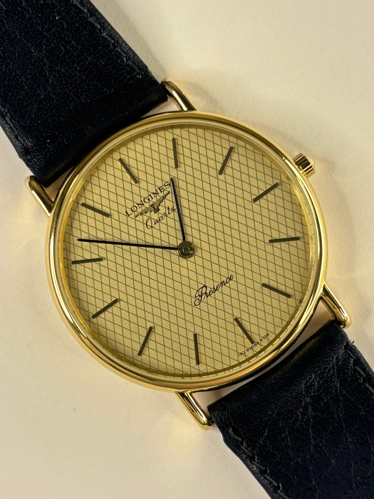 Longines Presence Vintage 1990’s Men’s Quartz Gold Dress Watch - L150.4
