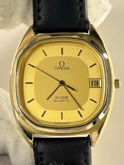 OMEGA De Ville Vintage 1970’s Men’s Date Gold Dress Watch