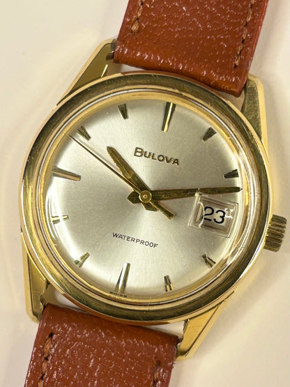 BULOVA Vintage 1970’s Men’s Manual Date Gold Dress Watch