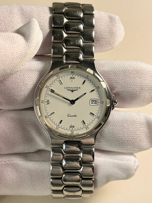 Longines Conquest Quartz Silver Date Watch