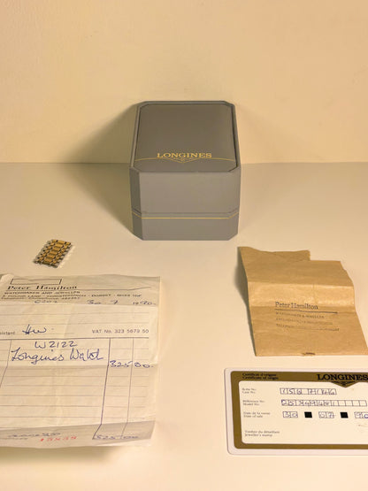 Longines Flagship 1990’s Quartz Watch with Box and Papers L156.4