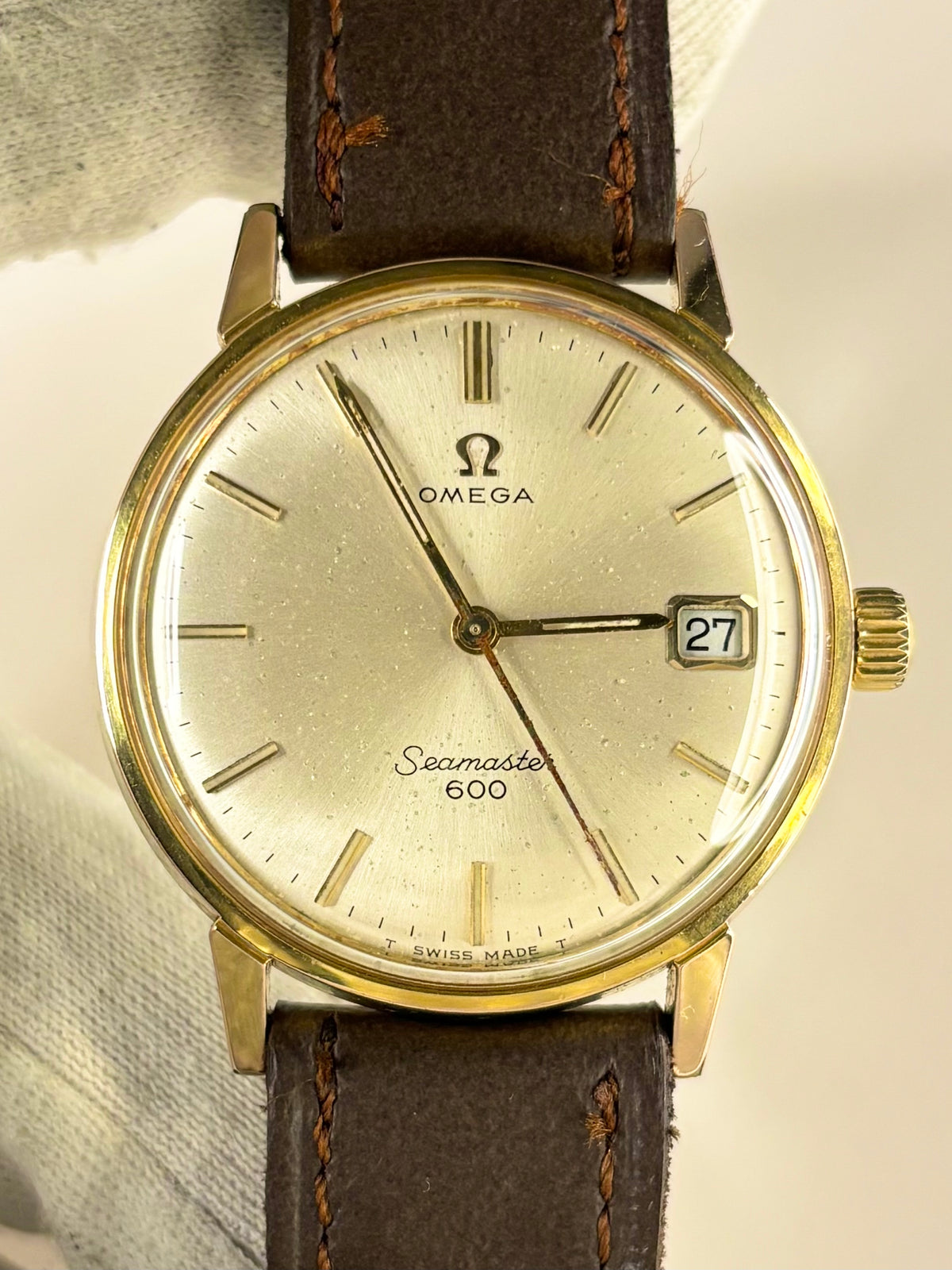 OMEGA Seamaster 600 Vintage 1960’s Men’s Manual Date Gold Dress Watch - 136.011