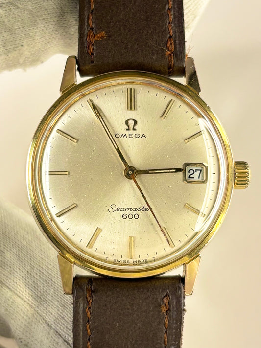 OMEGA Seamaster 600 Vintage 1960’s Men’s Manual Date Gold Dress Watch - 136.011