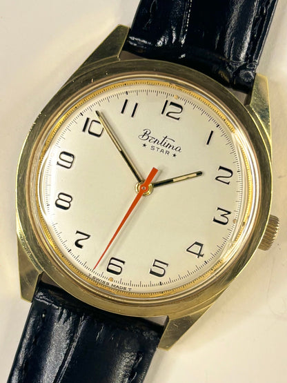 BENTIMA Star Vintage 1970’s Men’s Manual Gold Dress Watch