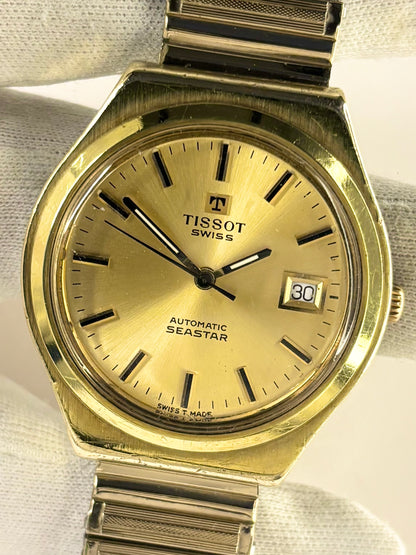 TISSOT Seastar Vintage 1970’s Men’s Automatic Date Gold Watch