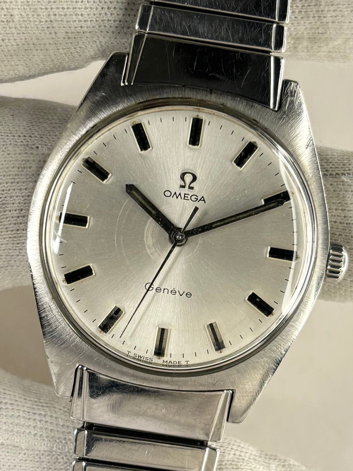 OMEGA Geneve Vintage *+BOX* 1960’s Men’s Manual Silver Watch - 135.041