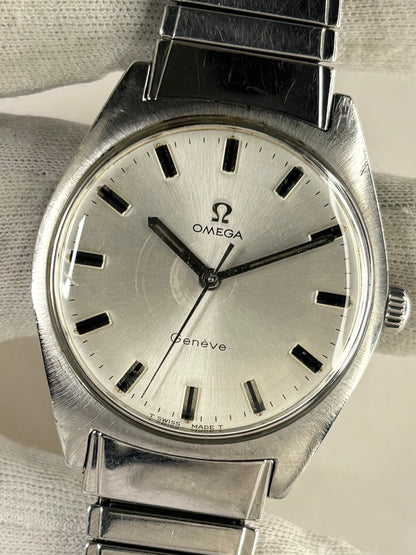 OMEGA Geneve Vintage *+BOX* 1960’s Men’s Manual Silver Watch - 135.041